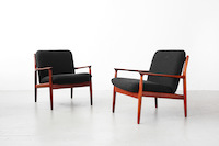 Easy Chairs by Grete Jalk for Glostrup