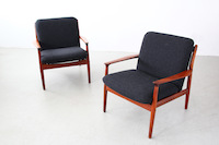 Easy Chairs by Grete Jalk for Glostrup
