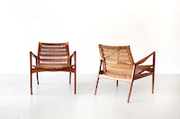 A pair of Easy Chairs attributed to Kofod Larsen