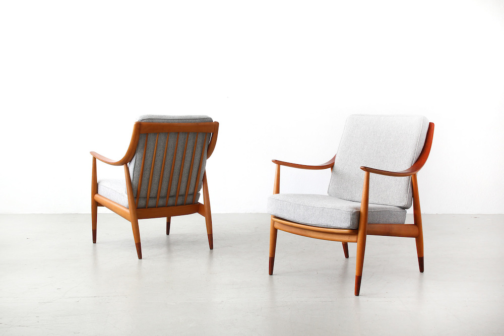 Lounge Chairs Peter Hvidt & Orla Mølgaard Nielsen France & Søn