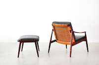 Easy Chair with Ottoman by Hartmut Lohmeyer for Wilkhahn