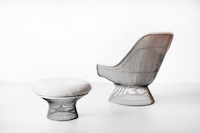 Lounge Chair & Hocker von Warren Platner für Knoll International