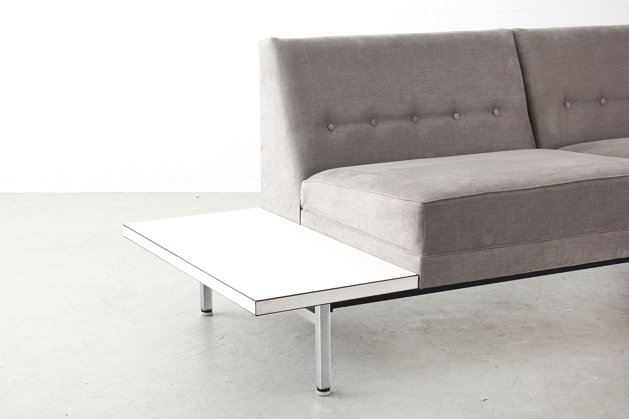 George Nelson Modular Sofa w/ square tube clip Glides for Herman Miller