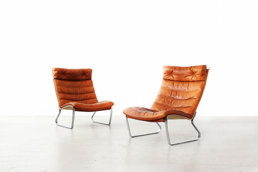Lounge Chairs von Jørgen Kastholm für Kill International