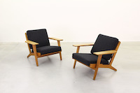Lounge Chairs von Hans J. Wegner für Getama