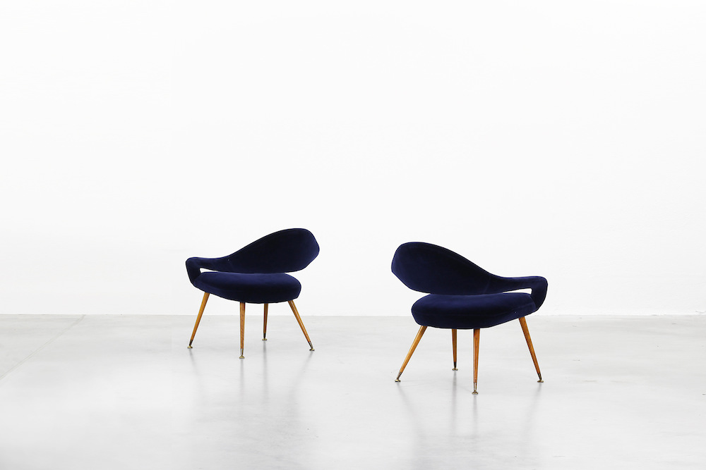 Lounge Chairs von Gastone Rinaldi DU 55 P