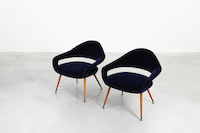 Lounge Chairs by Gastone Rinaldi DU 55 P